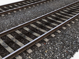 railway tracks 1 Modèle 3D