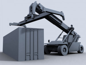 reach stacker 1 3D Model