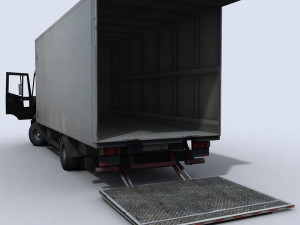 small transport truck 1 3D 모델