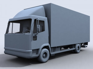 small transport truck 1 3D 모델