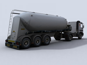 tanker truck 1 3D 模型