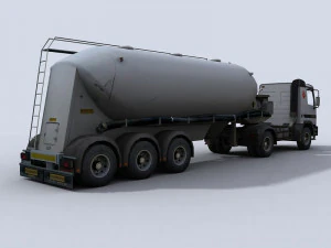 tanker truck 1 3D Model