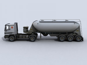 tanker truck 1 3D 模型