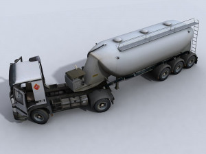 tanker truck 1 3D 模型