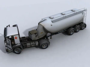 tanker truck 1 3D Model