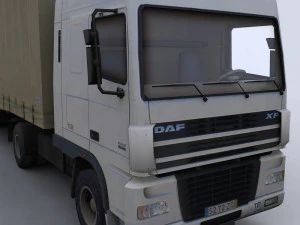 transport truck 1 3D Model