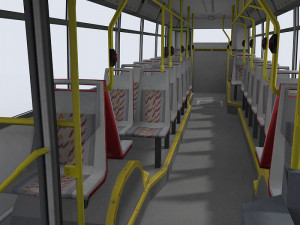 urban bus 1 3D Model