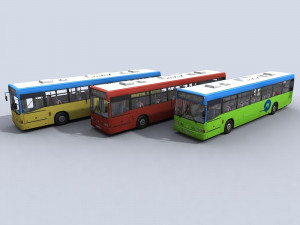 urban bus 1 3D Model