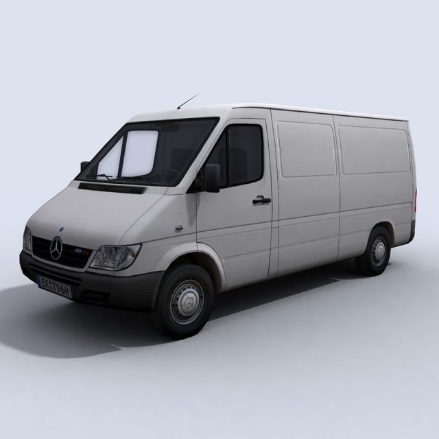 van 2 3D Модель .c4d .max .obj .3ds .fbx .stl .blend 