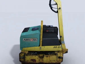 walk behind roller 1 3D Model