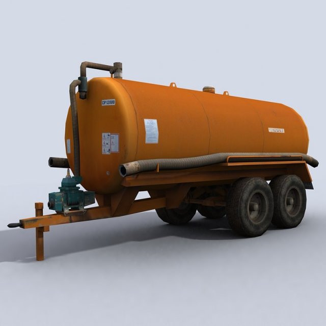 water tank 1 3D Model .c4d .max .obj .3ds .fbx .stl .blend 