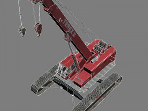 crawler crane 1 3D Model