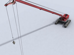 crawler crane 1 3D Model
