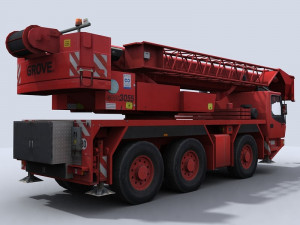 crane truck 1 3D 模型