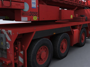 crane truck 1 3D 模型