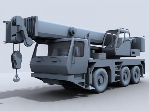 crane truck 1 3D 模型