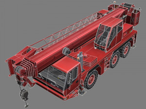 crane truck 1 3D 模型