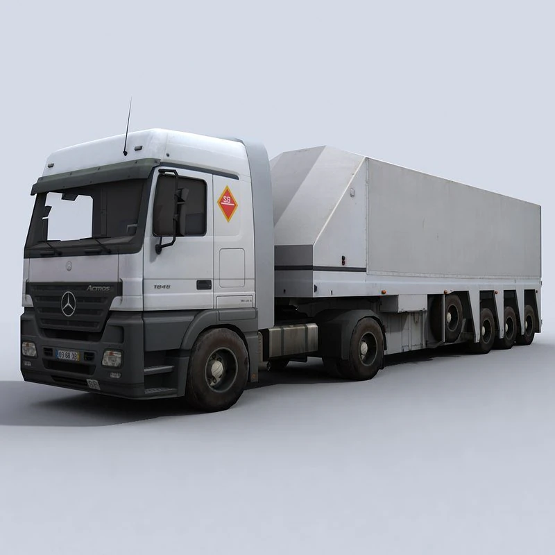 float glass truck 1 3D Model .c4d .max .obj .3ds .fbx .stl .blend 