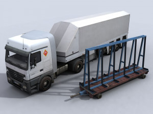 float glass truck 1 3D Модель