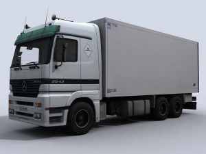 medium transport truck 1 3D 模型