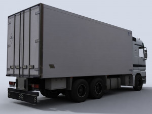 medium transport truck 1 3Dモデル