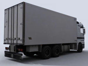 medium transport truck 1 3D Model