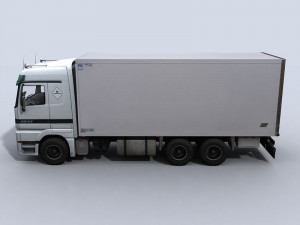 medium transport truck 1 3Dモデル