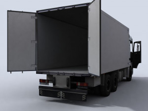 medium transport truck 1 3Dモデル
