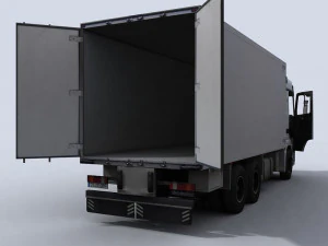 medium transport truck 1 3D Model