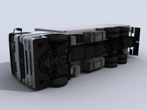medium transport truck 1 3Dモデル