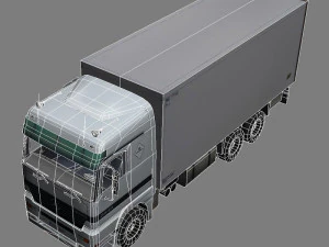 medium transport truck 1 3D Model