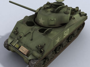 m4a3 sherman wwii us tank Modèle 3D