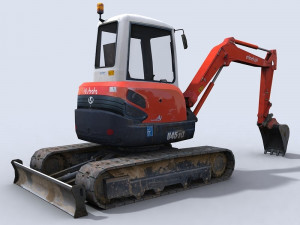 mini excavator 1 3D Model