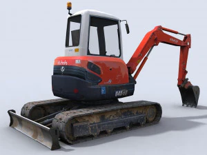 mini excavator 1 3D Model