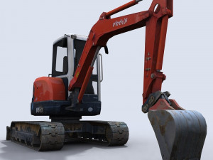 mini excavator 1 3D Model