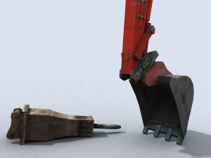 mini excavator 1 3D Model