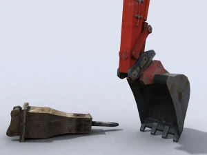 mini excavator 1 3D Model