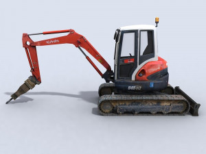 mini excavator 1 3D Model
