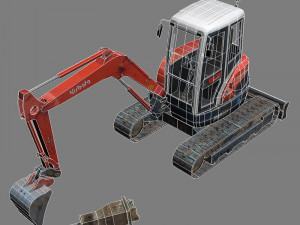 mini excavator 1 3D Model