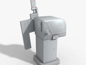 railway crossing gate 1 3D Model