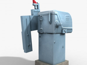 railway crossing gate 1 Modèle 3D