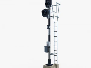 रेलवे ट्रैफिक लाइट 1 3D मॉडल
