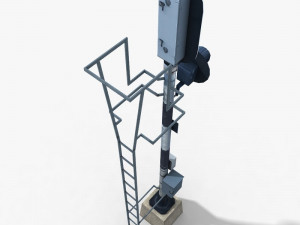 railway traffic light 1 3D मॉडल