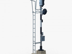 railway traffic light 1 3D मॉडल