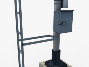 railway traffic light 1 3D मॉडल