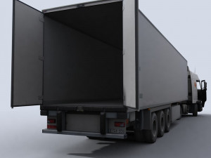 refrigerated transport truck 1 Modello 3D