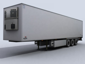 refrigerated transport truck 1 Modello 3D
