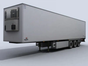 refrigerated transport truck 1 3D Model