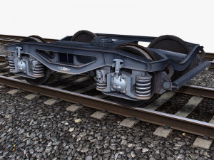 steel coil wagon 1 3D Model