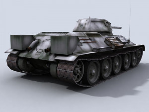 t-34-76 wwii russian tank Modello 3D